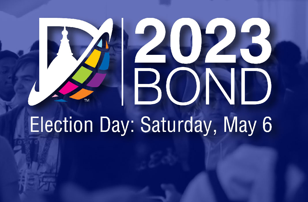 DISD Bond Logo, Blue Background
